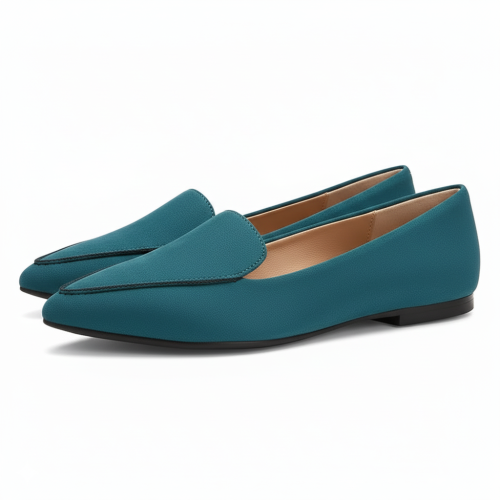 Minimalist Leather Slip Loafers