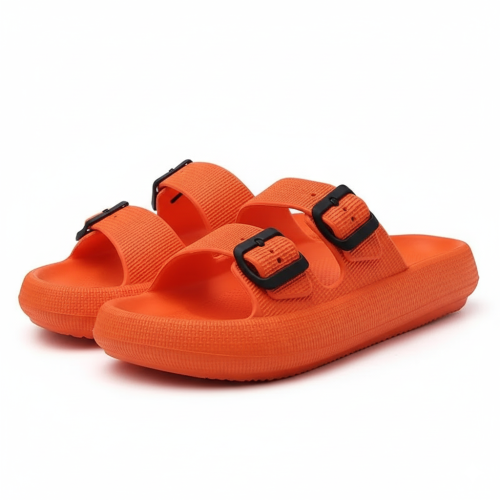 Unisex Comfy Sandals With Dual Adjustable Buckles